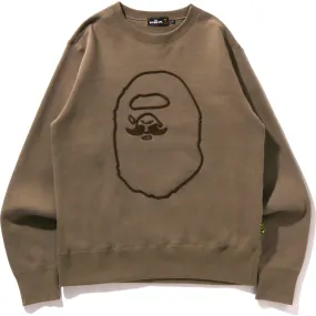 MR. BATHING APE EMBROIDERY CREWNECK MENS