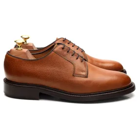 'Nairn' Tan Grain Leather Derby UK 7.5 F