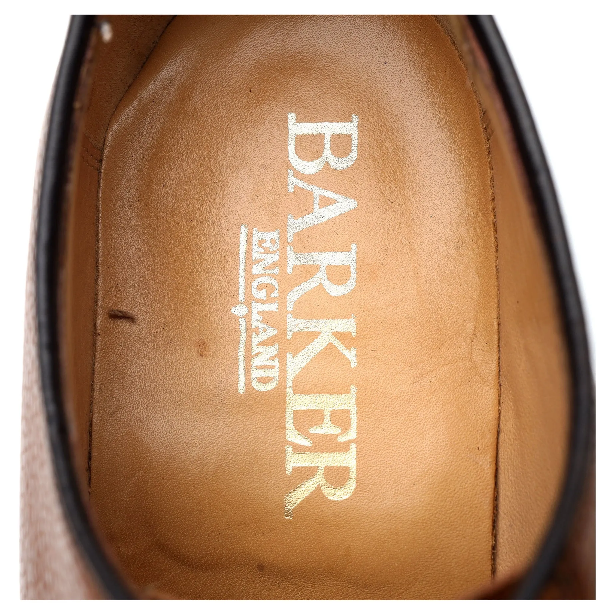 'Nairn' Tan Grain Leather Derby UK 7.5 F