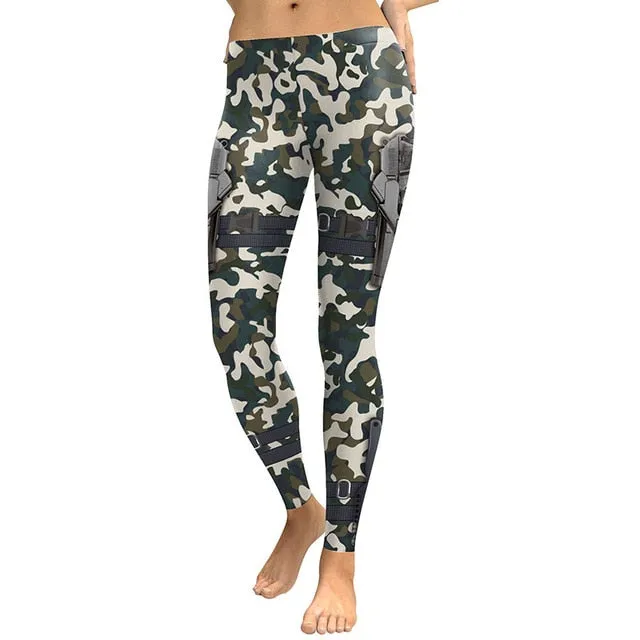 New Arrival Hunt Carnival Women Leggings Elk Hunt Ground Digital Print High Waist Girl Workout Legging Pants