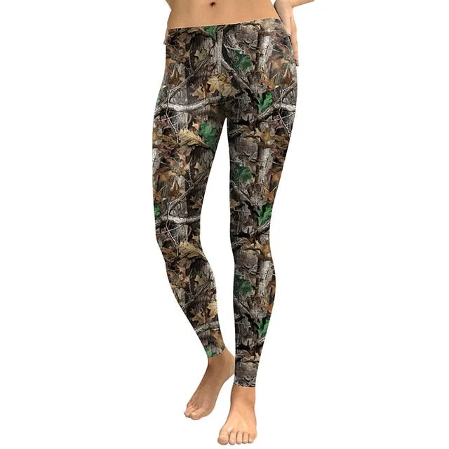 New Arrival Hunt Carnival Women Leggings Elk Hunt Ground Digital Print High Waist Girl Workout Legging Pants