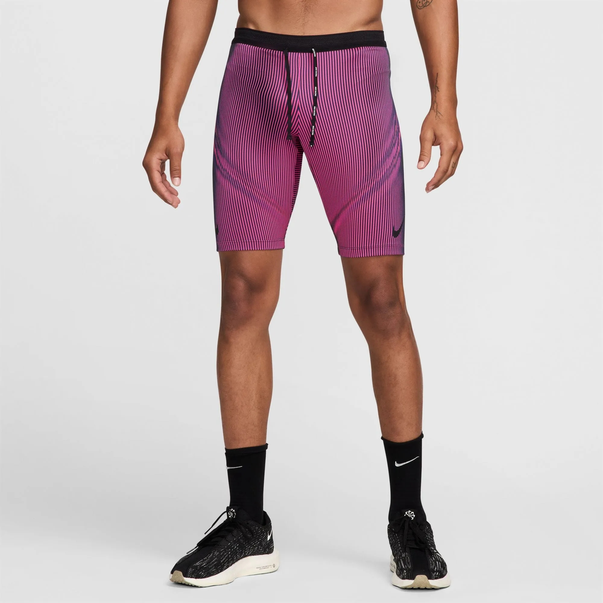 Nike Men's Dri-FIT AeroSwift ADV Half Tights Anthracite / Hyper Pink / Court Purple / Black