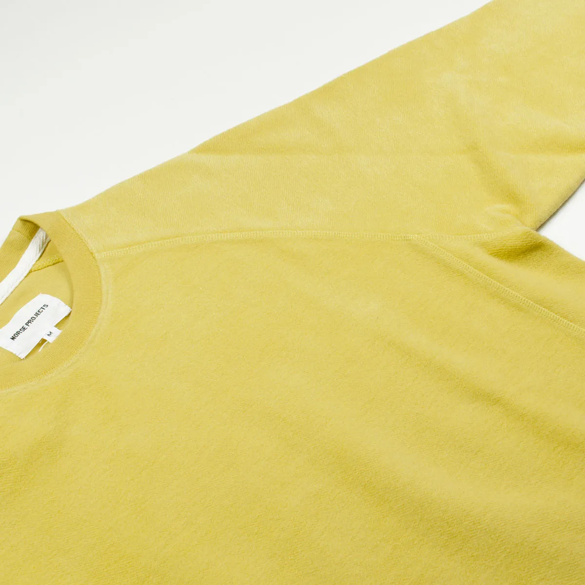 Norse Projects - Ketel Solid Brushed Sweatshirt - Strand Yellow