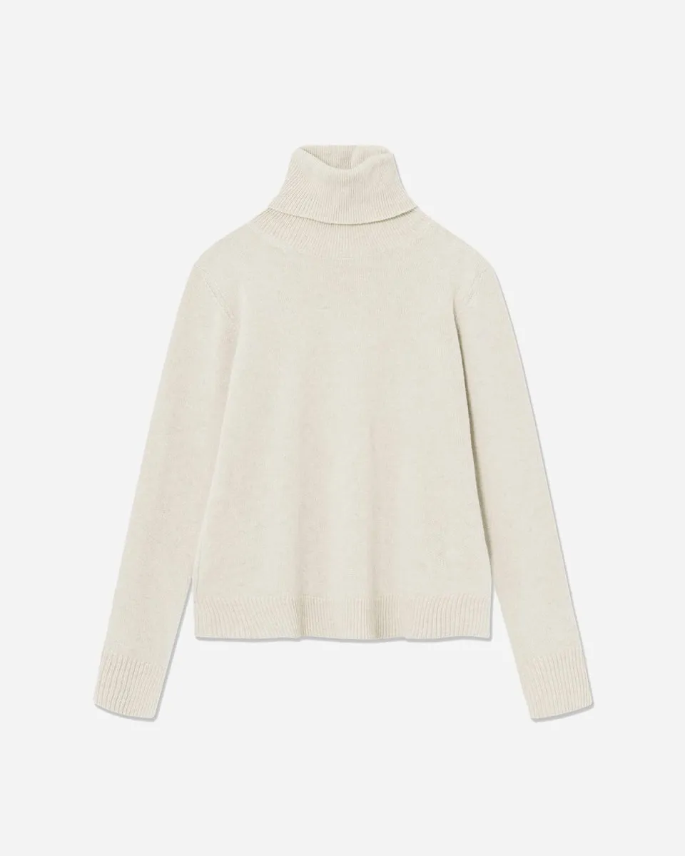 Paula Fine Wool Turtleneck - Oatmeal