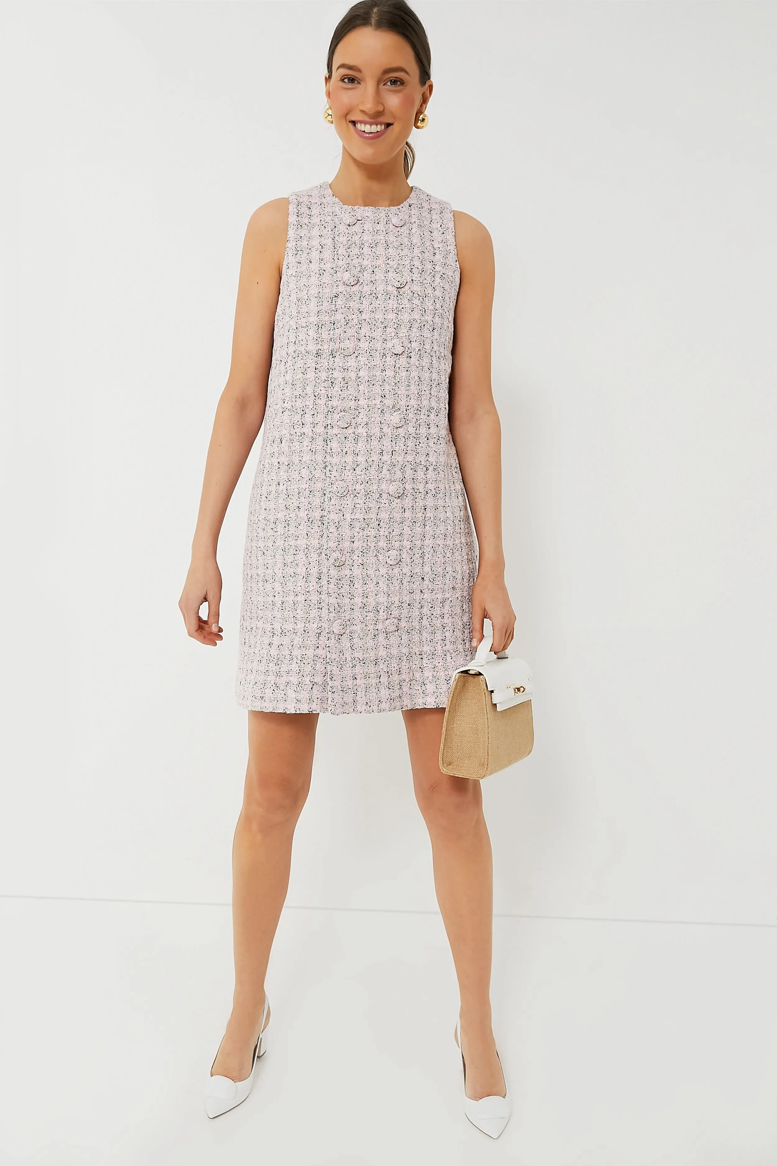 Peony Tweed Bianca Dress