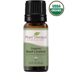 Plant Therapy Basil Linalool Organic Essential Oil