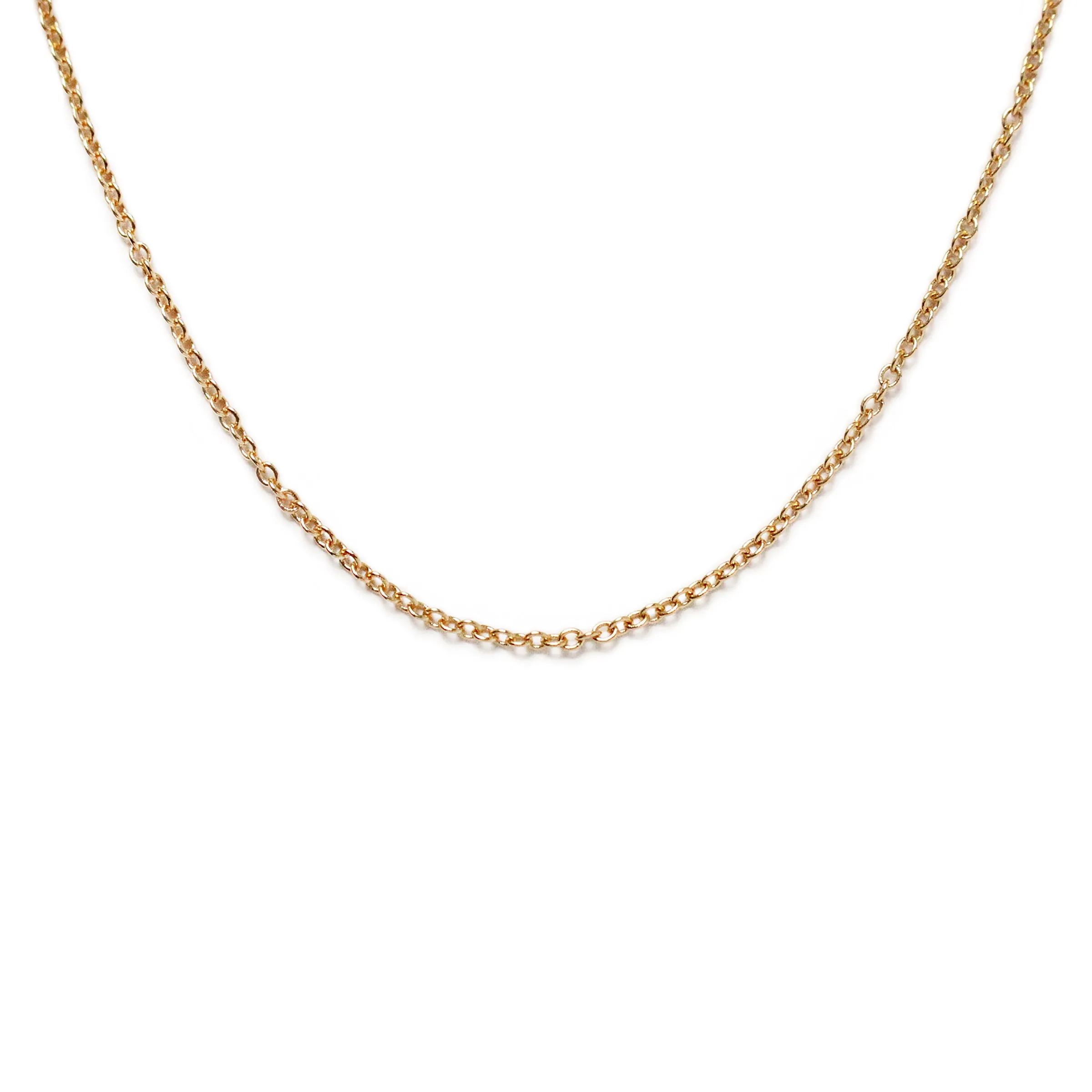 Plaza Cable Link Necklace Base - Gold