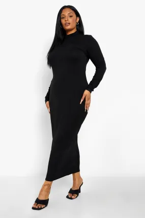 Plus Turtleneck Midaxi Dress