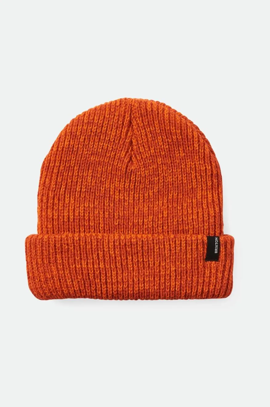 Polar Chunky Beanie - Burnt Red/Athletic Orange Marled