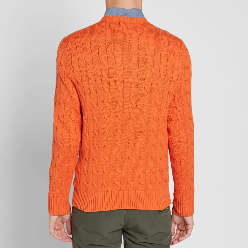 Polo Ralph Lauren Cable Crew KnitOrange