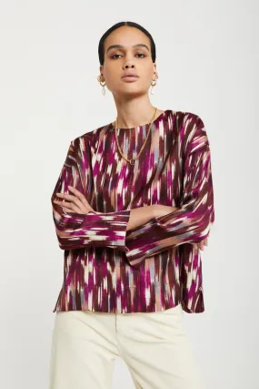 Printed viscose jumper