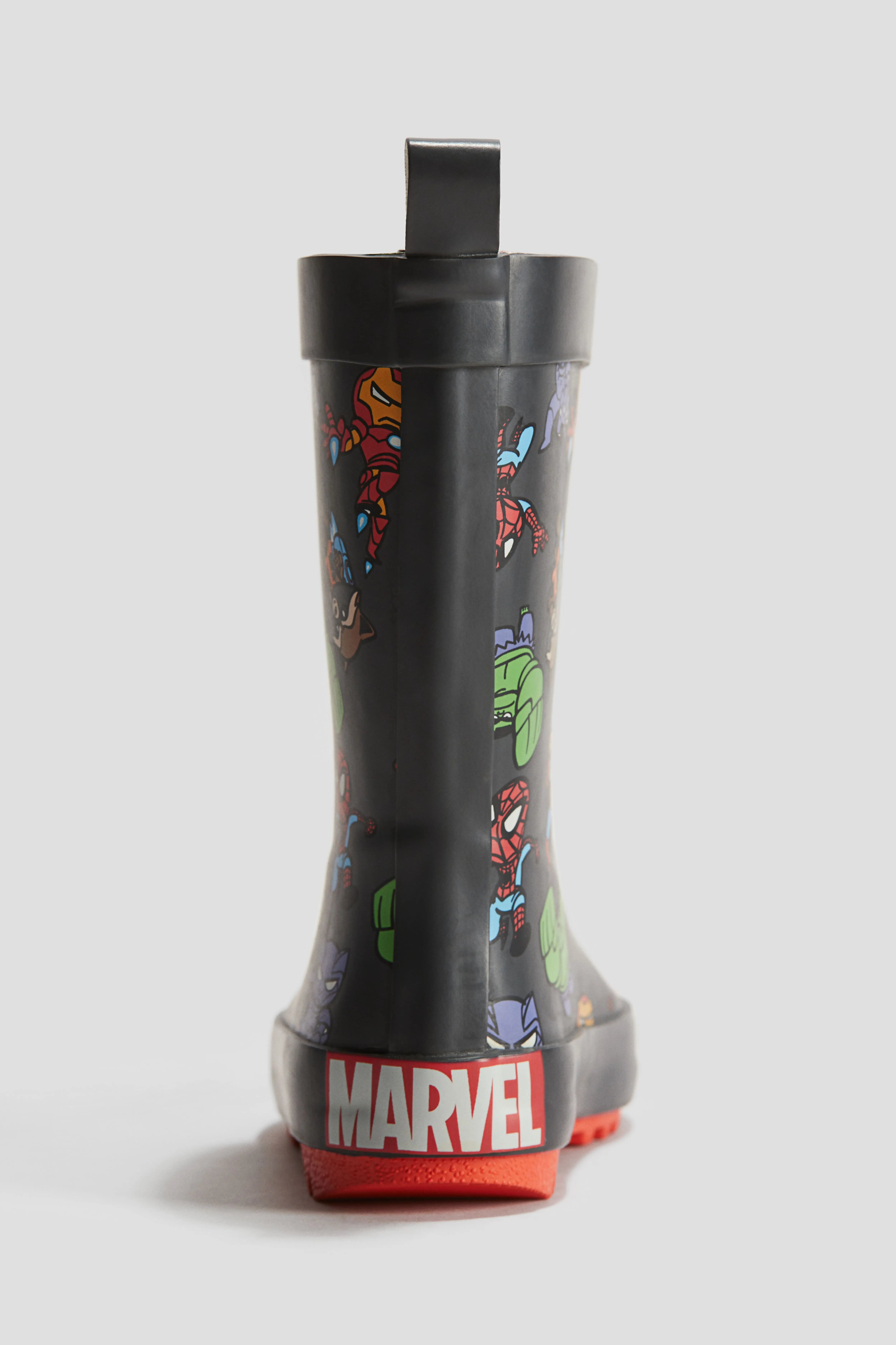 Printed wellingtons - No heel - Black/Marvel Comics - Kids | H&M GB