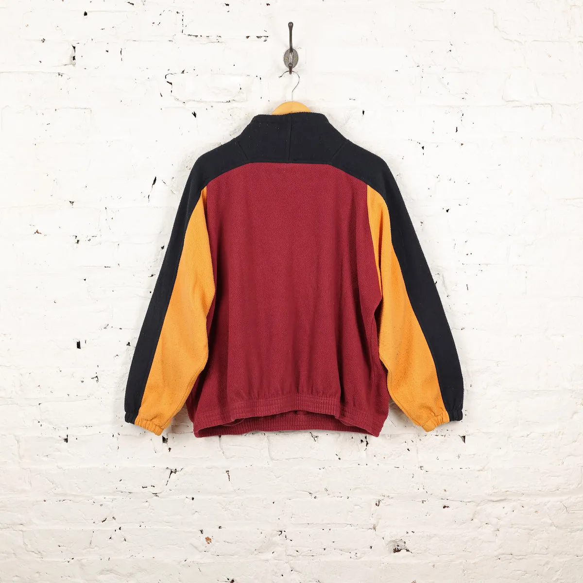 Puma Essentials 1/4 Zip 90s Fleece - Maroon - L