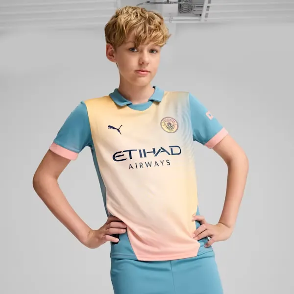 PUMA Manchester City 24/25 Fourth Jersey Youth (Peach)