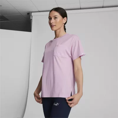 PUMA Womens Crew Neck Short Sleeve T-Shirt