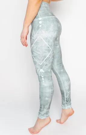 Pure Sage Printed Yoga Leggings