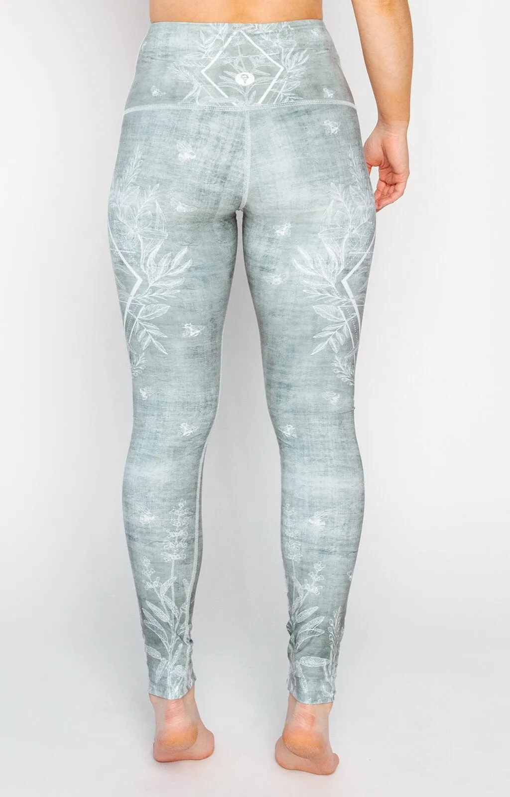 Pure Sage Printed Yoga Leggings