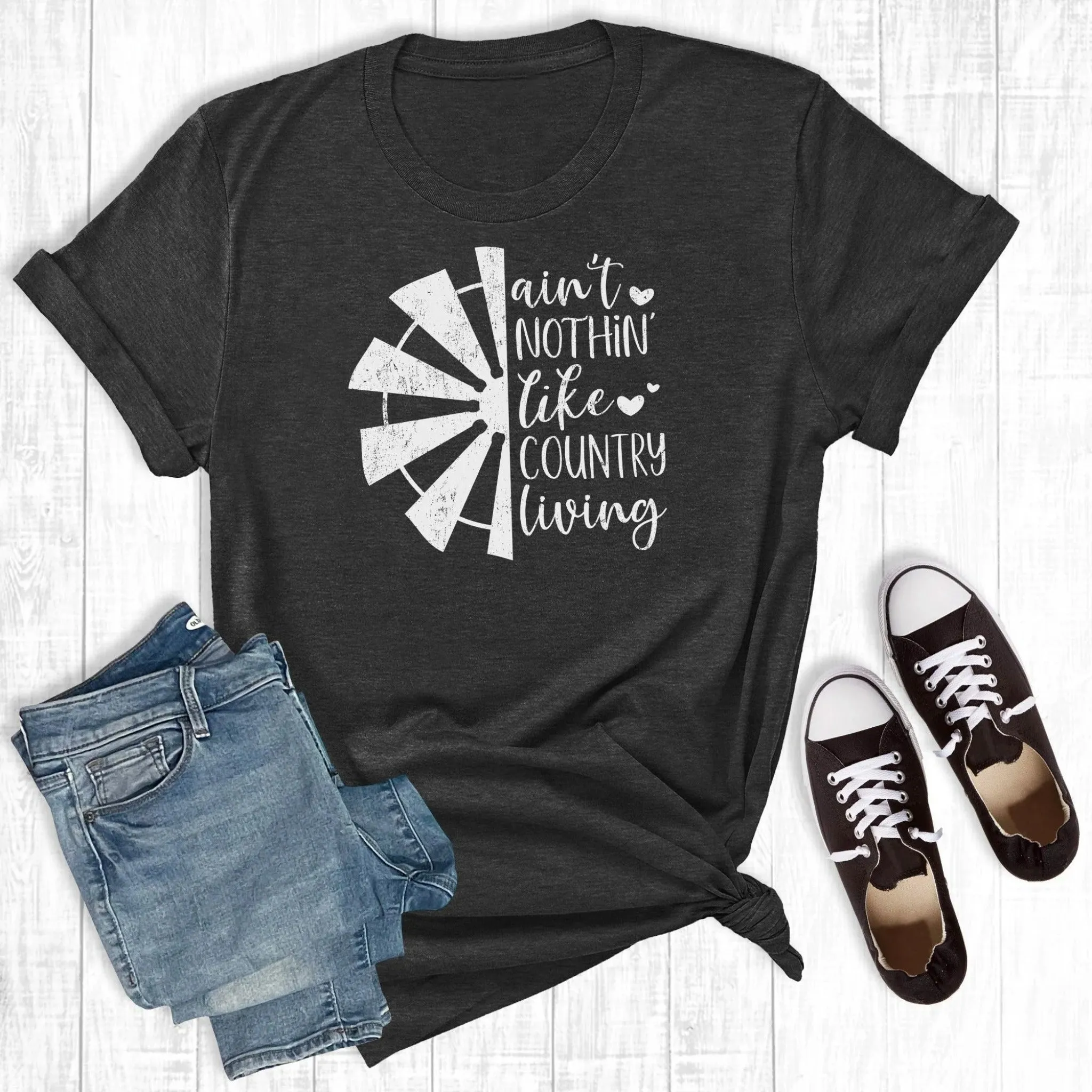 Rebel Rose Women's Nothin Like Country Living Tee