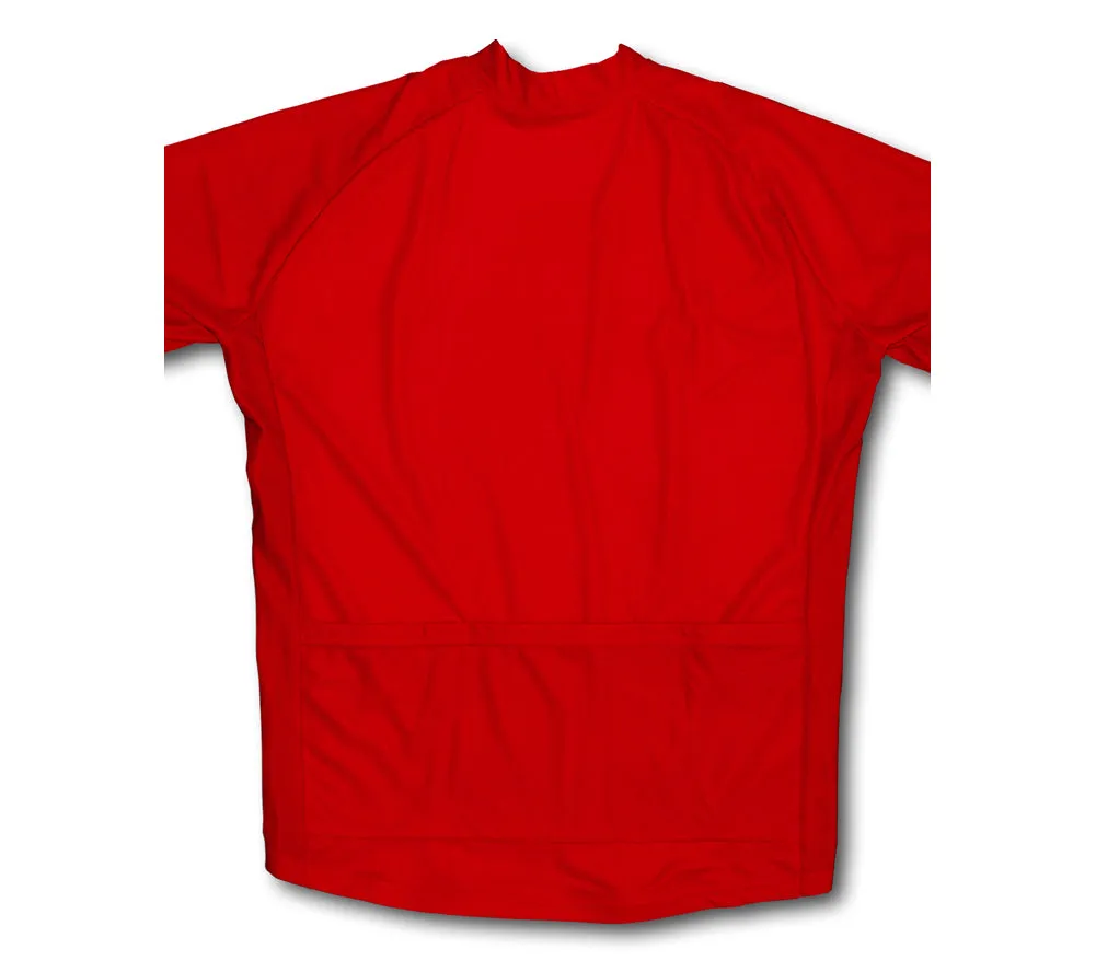 Red Winter Thermal Cycling Jersey