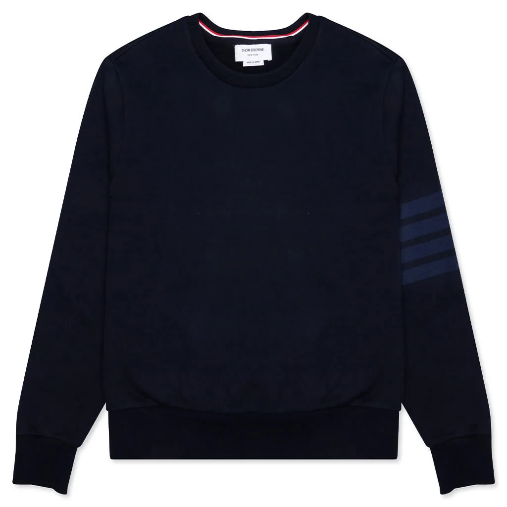 Relaxed Fit Crewneck Sweatshirt - Navy