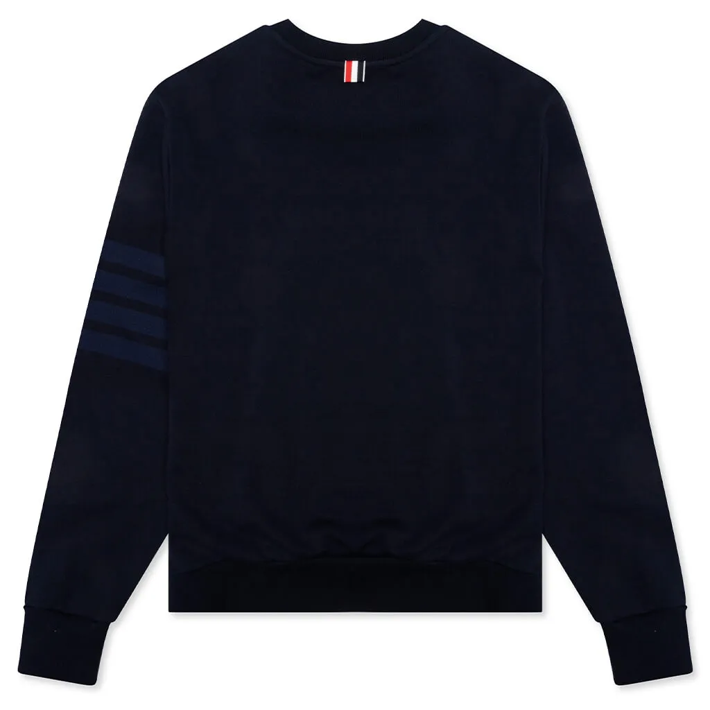 Relaxed Fit Crewneck Sweatshirt - Navy