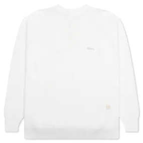 Ribbed Crewneck - Selenite White