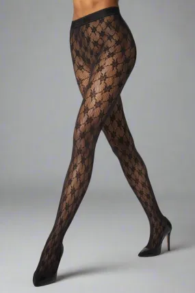 Rose Net Tights