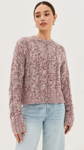 Sablyn Tristan M Marled Crewneck Pullover - Marled Cimarron