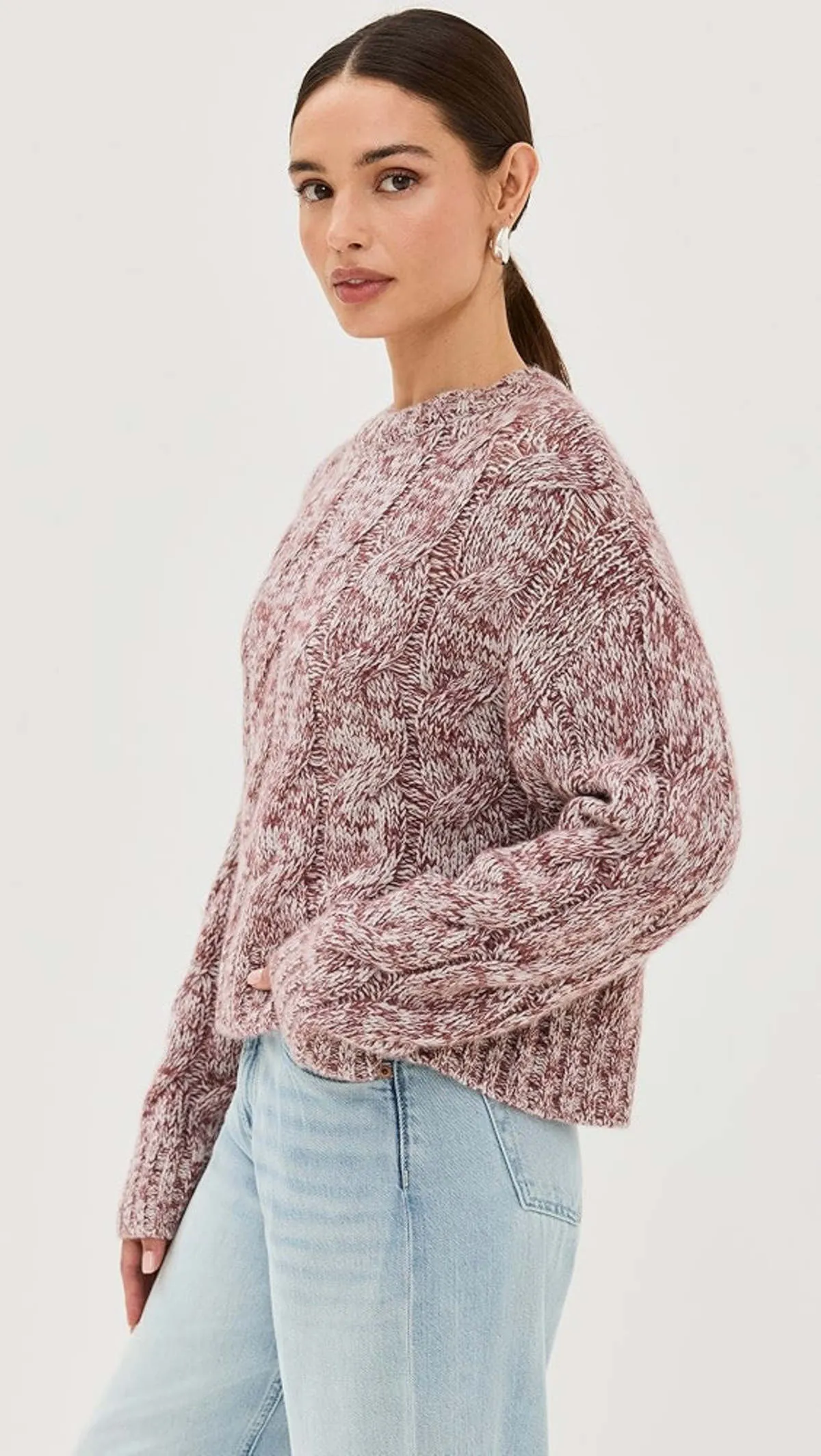 Sablyn Tristan M Marled Crewneck Pullover - Marled Cimarron