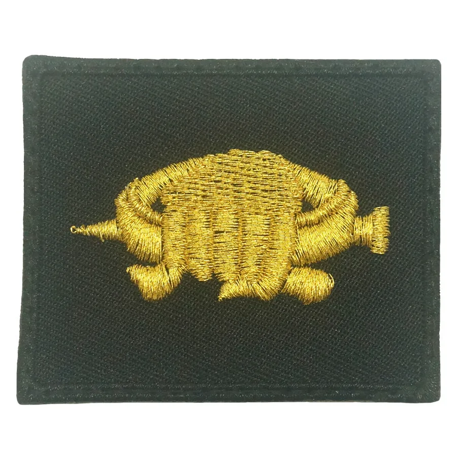 SAF TAEKWONDO BLACK BELT UNARMED COMBAT PATCH - BLACK METALLIC GOLD