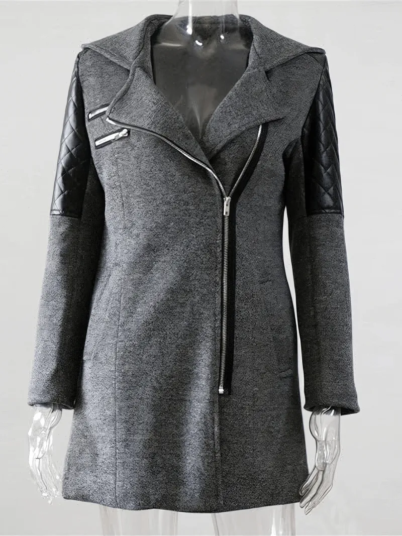 SALE of Autumn Women Hooded Coat / Warm Windproof Overcoat - EU