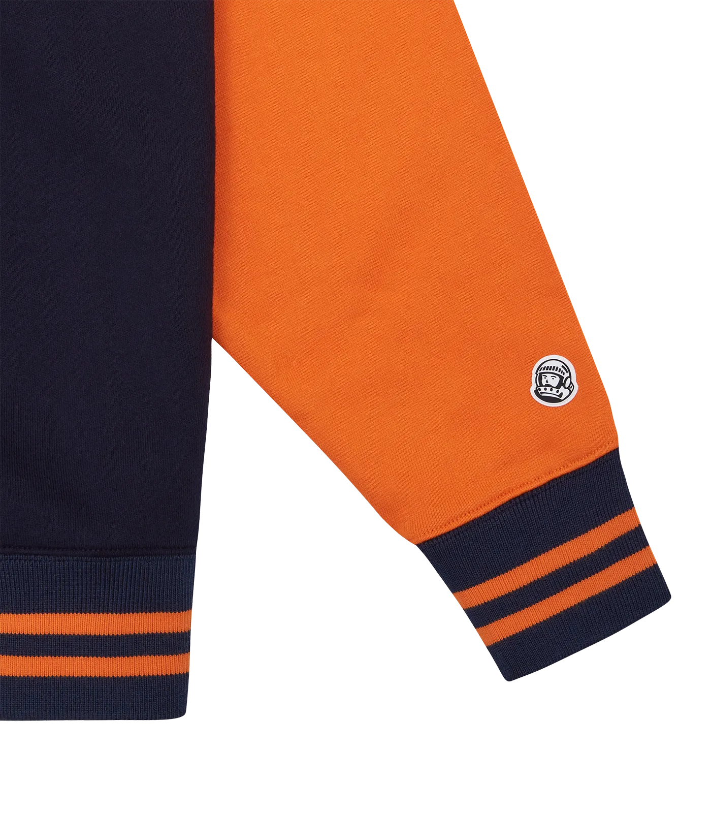 SERIF LOGO COLOURBLOCK CREWNECK - NAVY/ORANGE