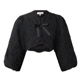 SISTER JANE Paddock Jacquard Bolero - Black