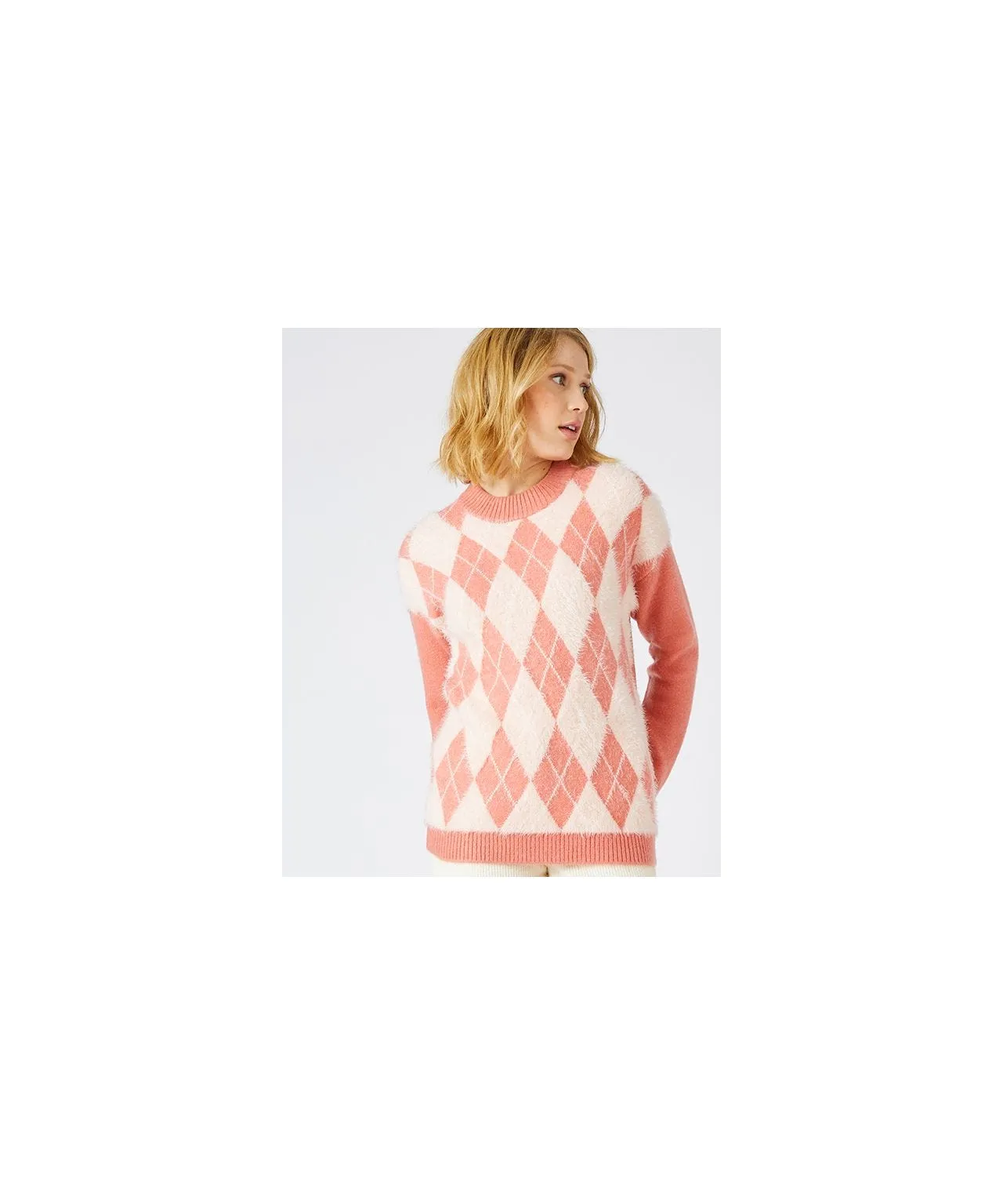 Skin Soft Argyle Jumper 