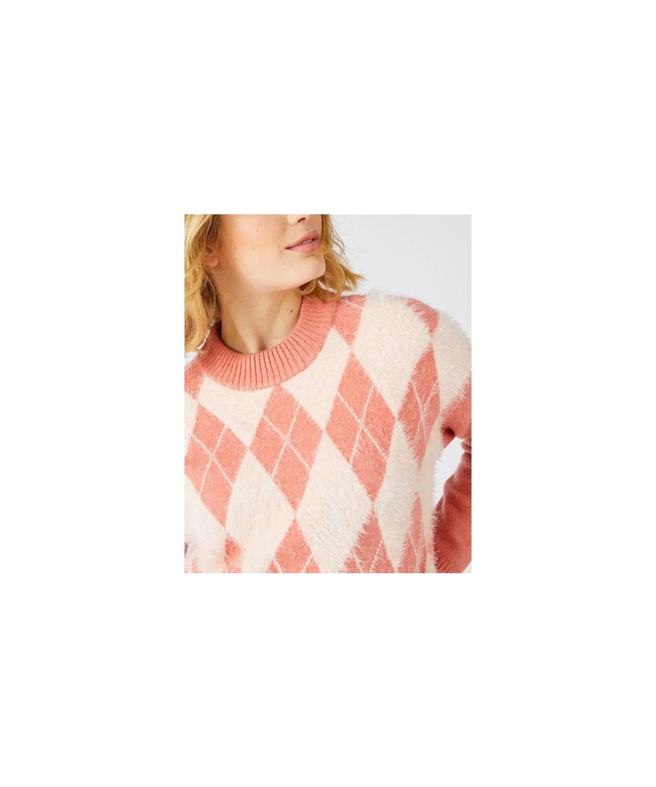 Skin Soft Argyle Jumper 