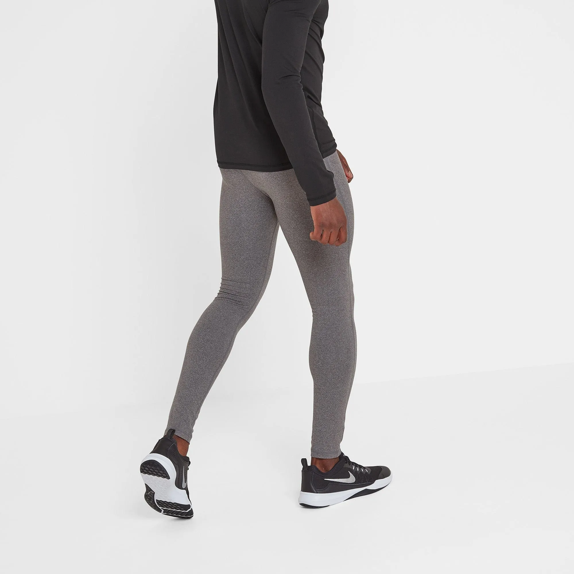 Snowdon Mens Thermal Base Layer Leggings - Grey Marl