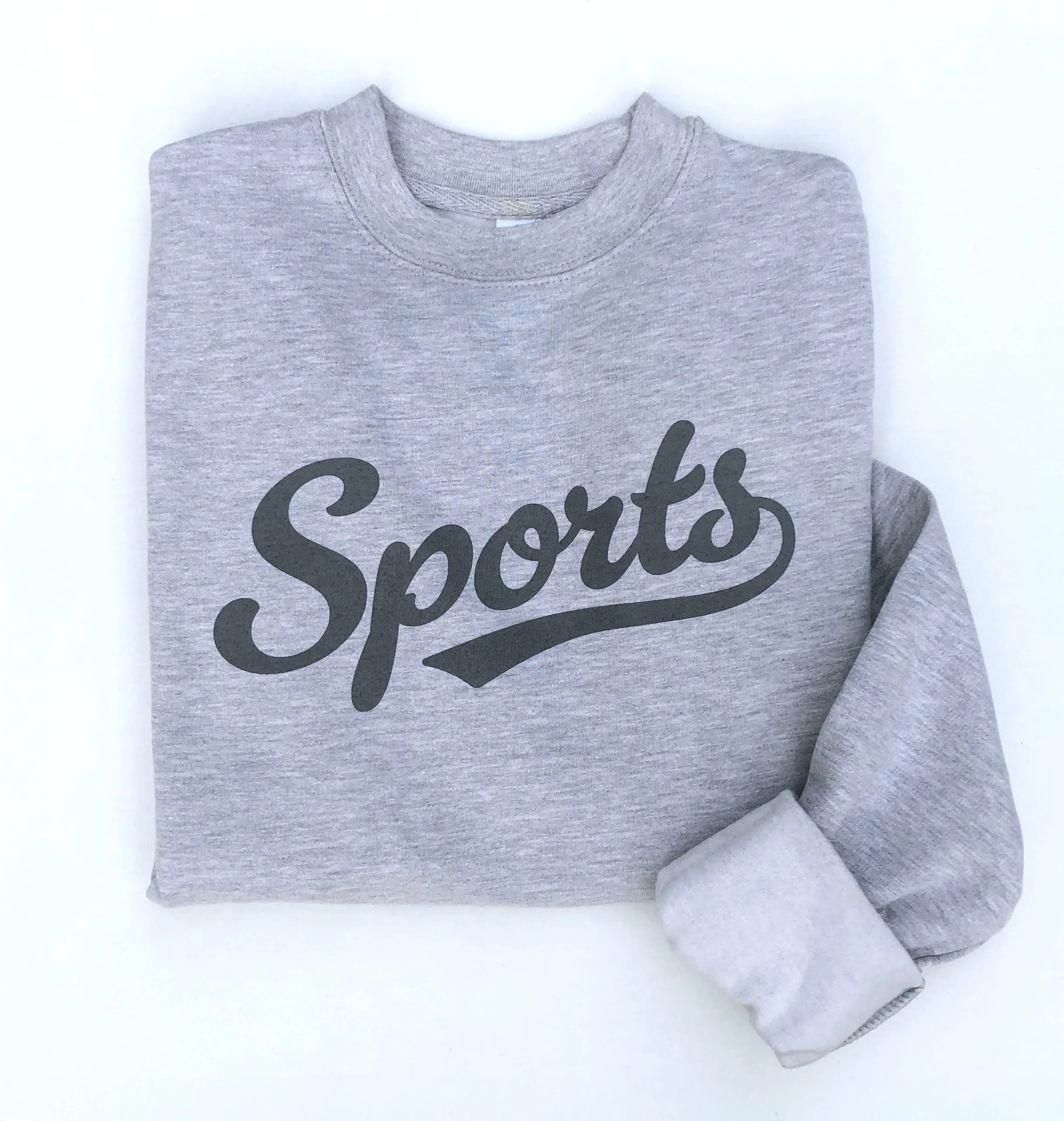 SPORTS Crewneck Pullover Sweatshirt