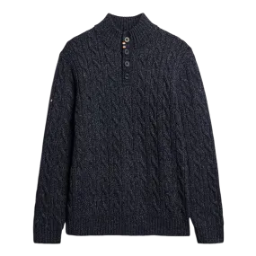 Superdry Cable Button Neck Jumper