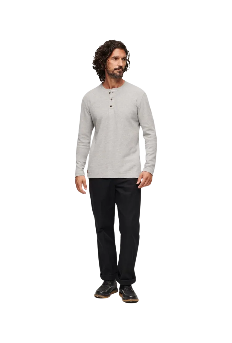 Superdry Waffle Long Sleeve Henley T-Shirt