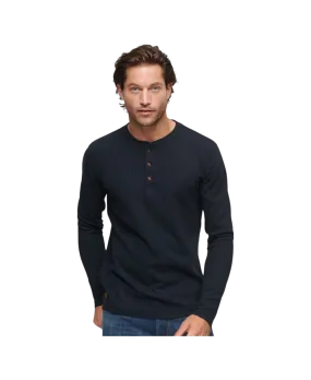 Superdry Waffle Long Sleeve Henley T-Shirt