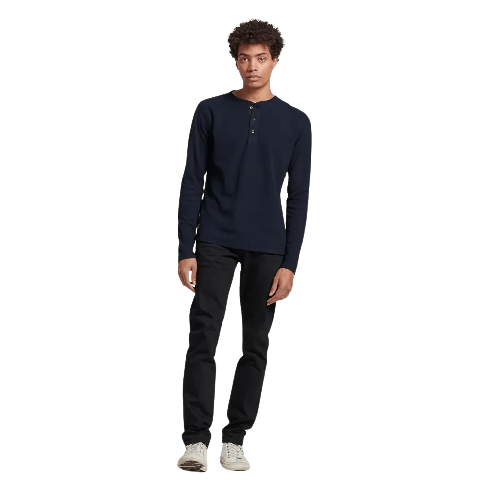 Superdry Waffle Long Sleeve Henley Top