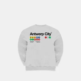 The Antwerp City II Crewneck - Neutral Heather