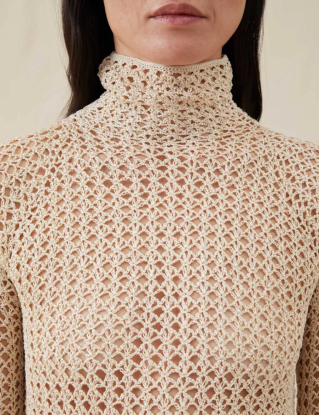 The Crochet Turtleneck