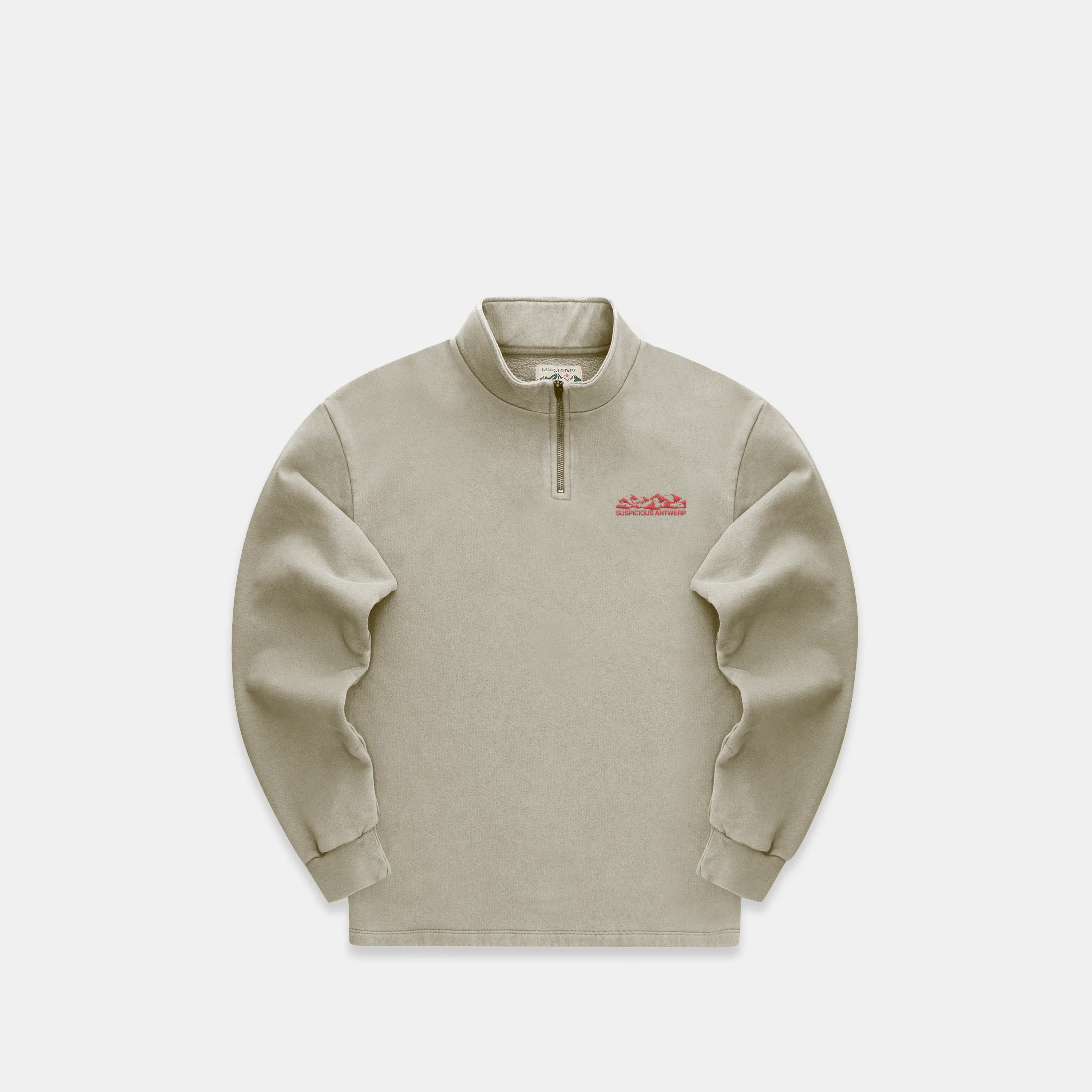 The Landscape Half-Zip Crewneck - Stonewashed Dune