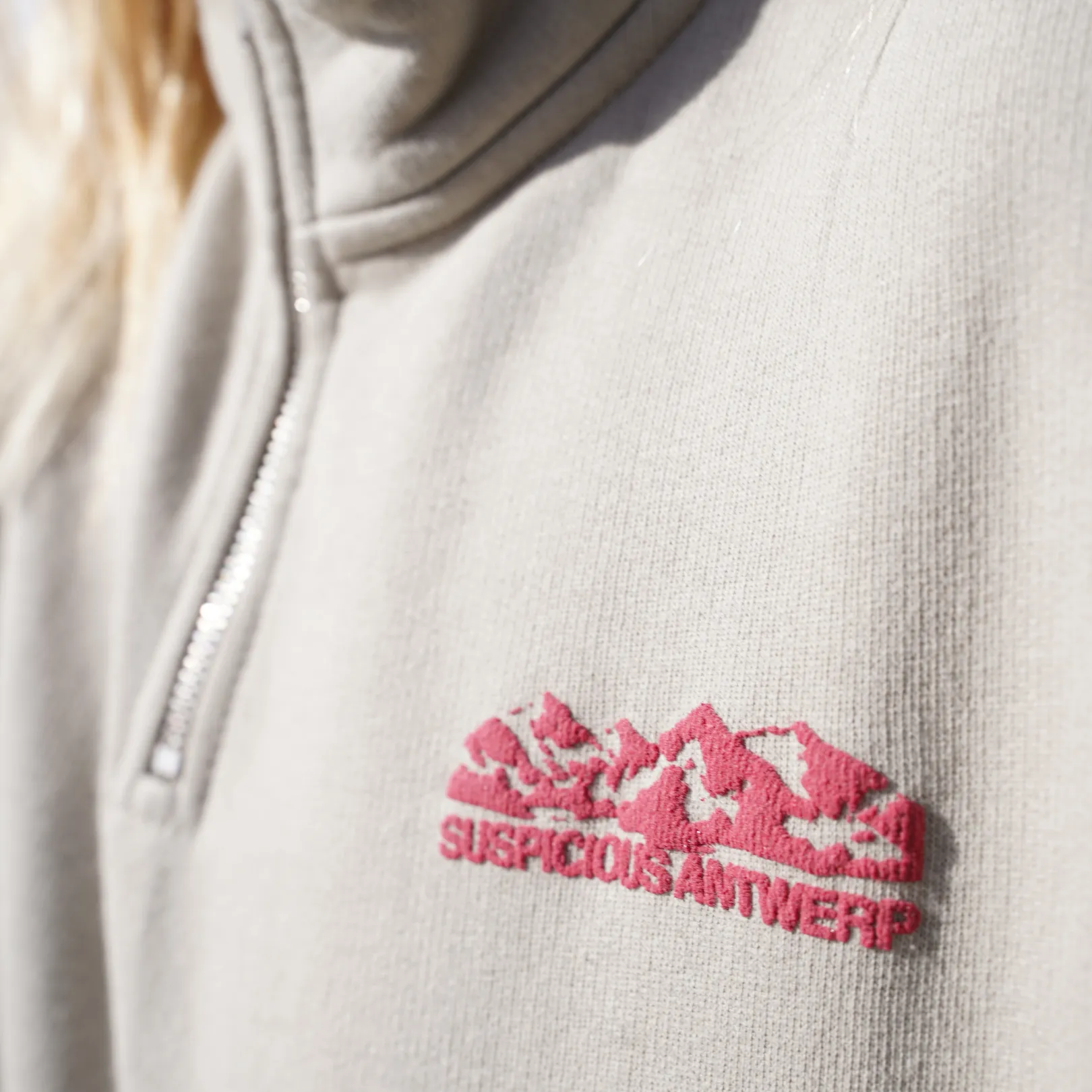 The Landscape Half-Zip Crewneck - Stonewashed Dune