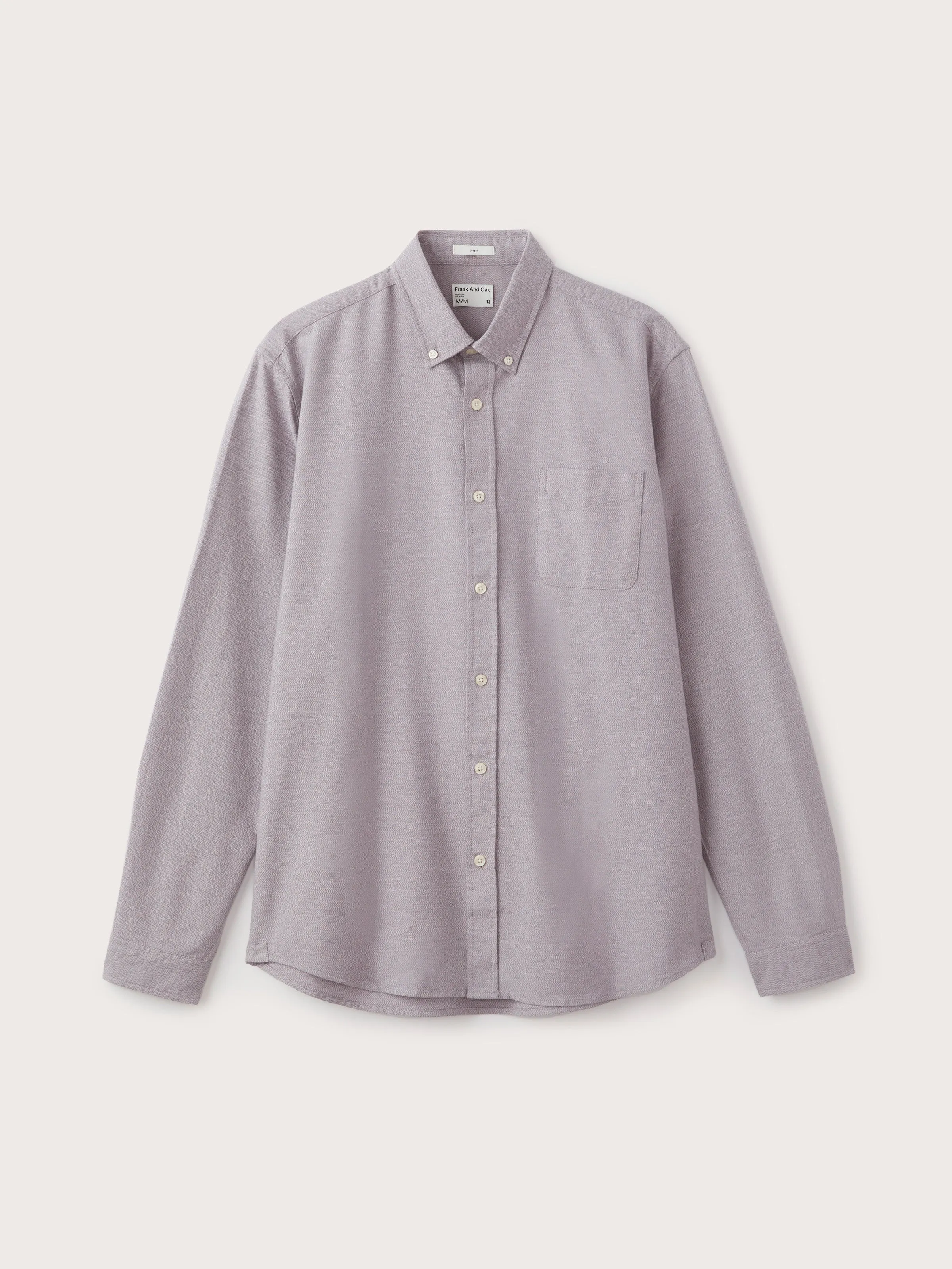 The Marled Jasper Oxford Shirt in Slate Violet