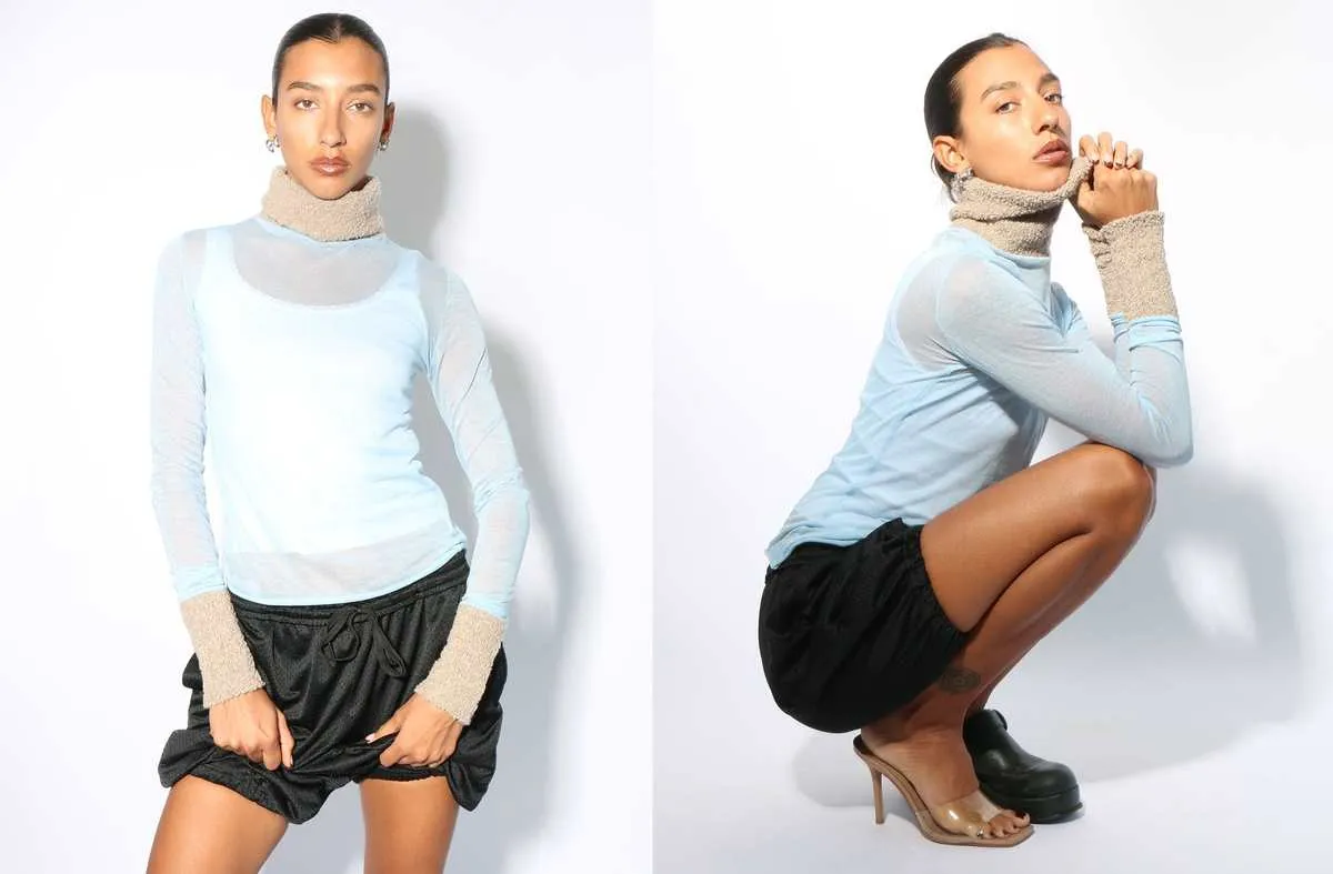 Titi Turtleneck - Light Blue