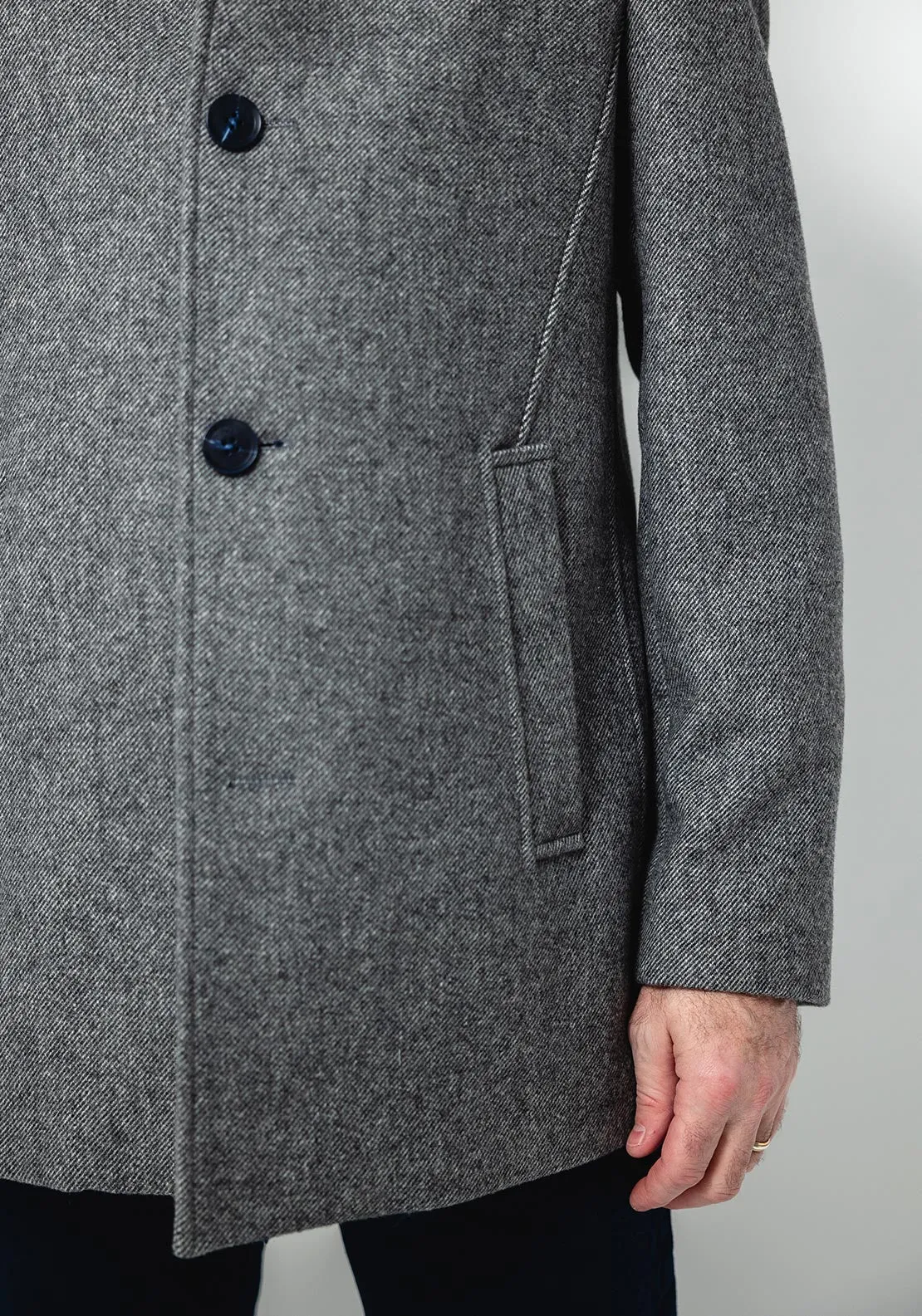 Tommy Bowe Tailoring Weston Overcoat, Grey