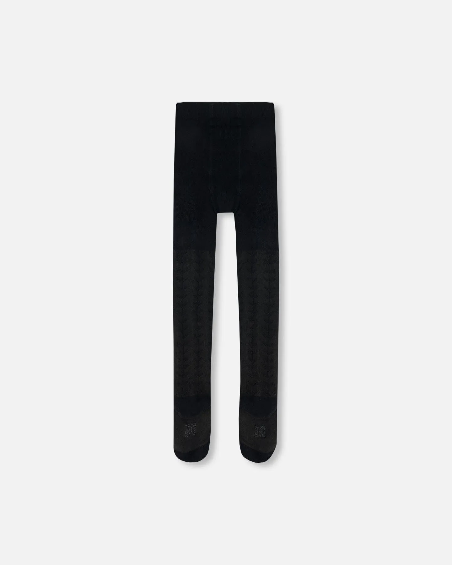 Tonal Jacquard Tights Black