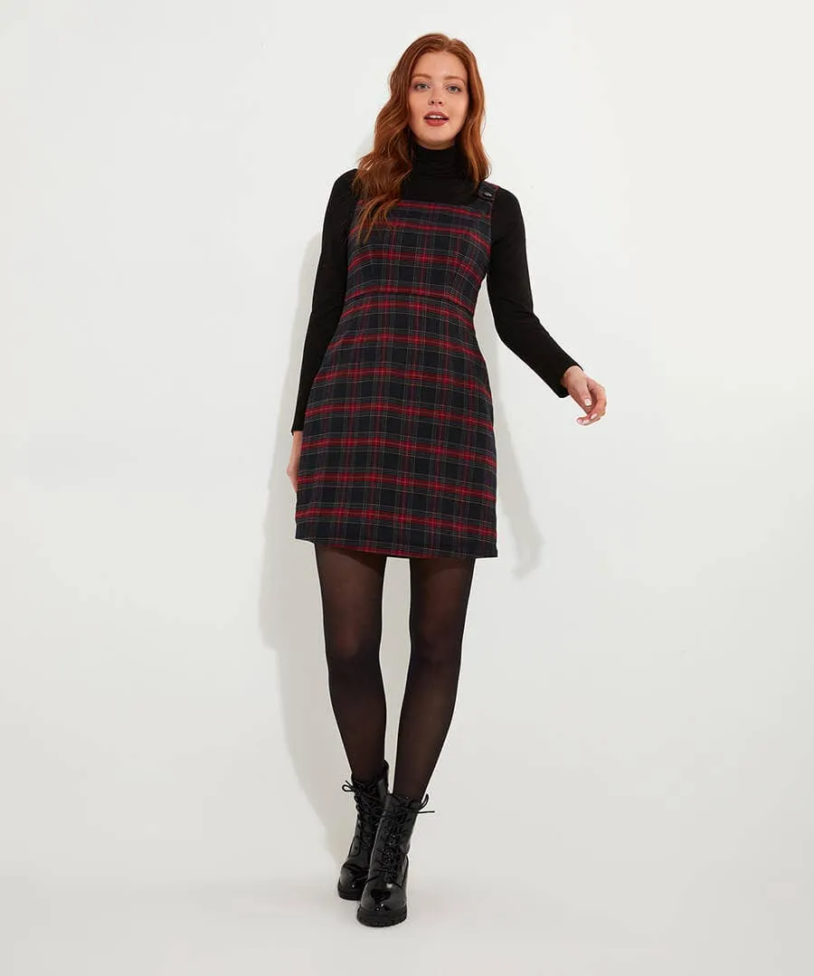 Trudy Check Pinafore